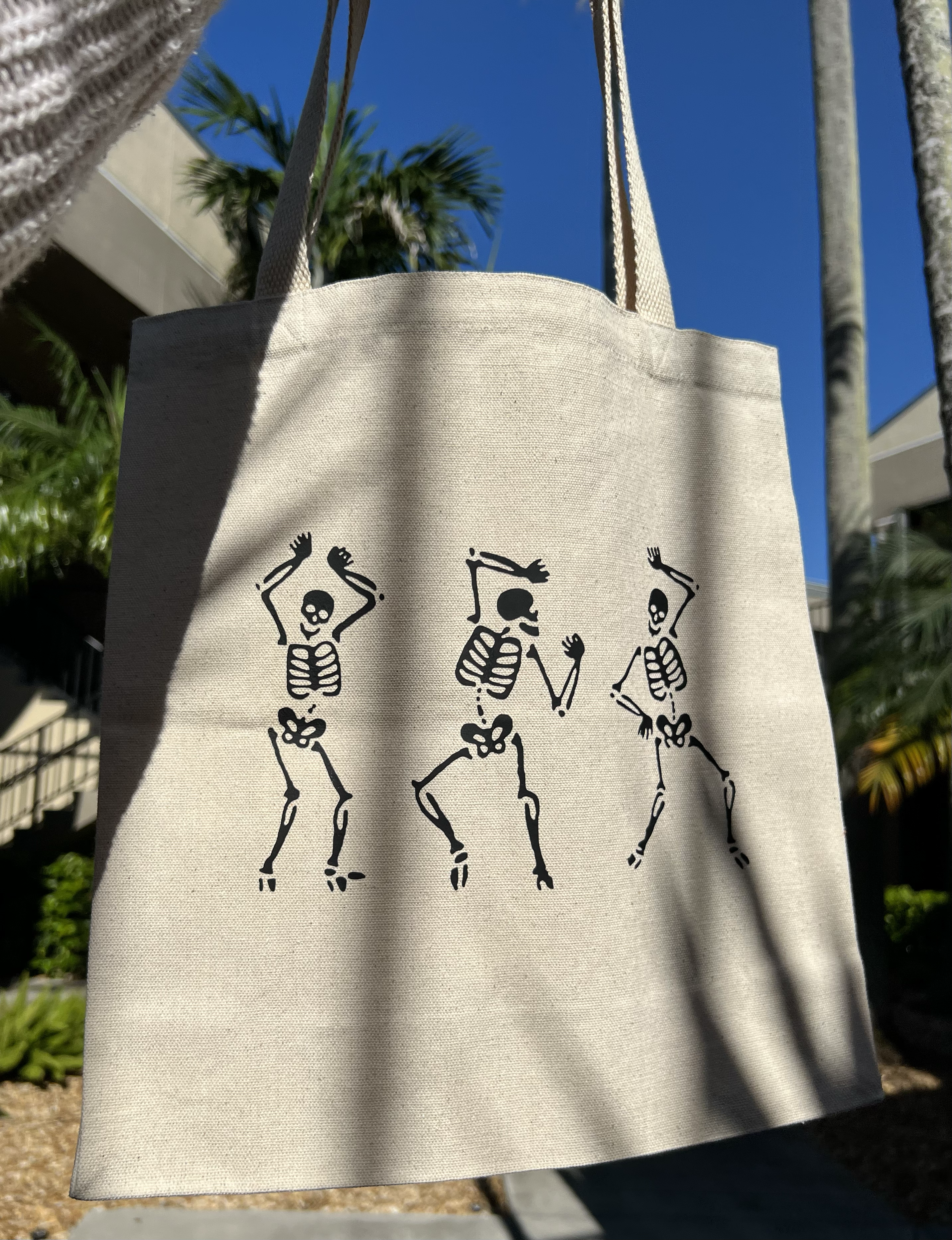 Happy Skeletons Tote Bag