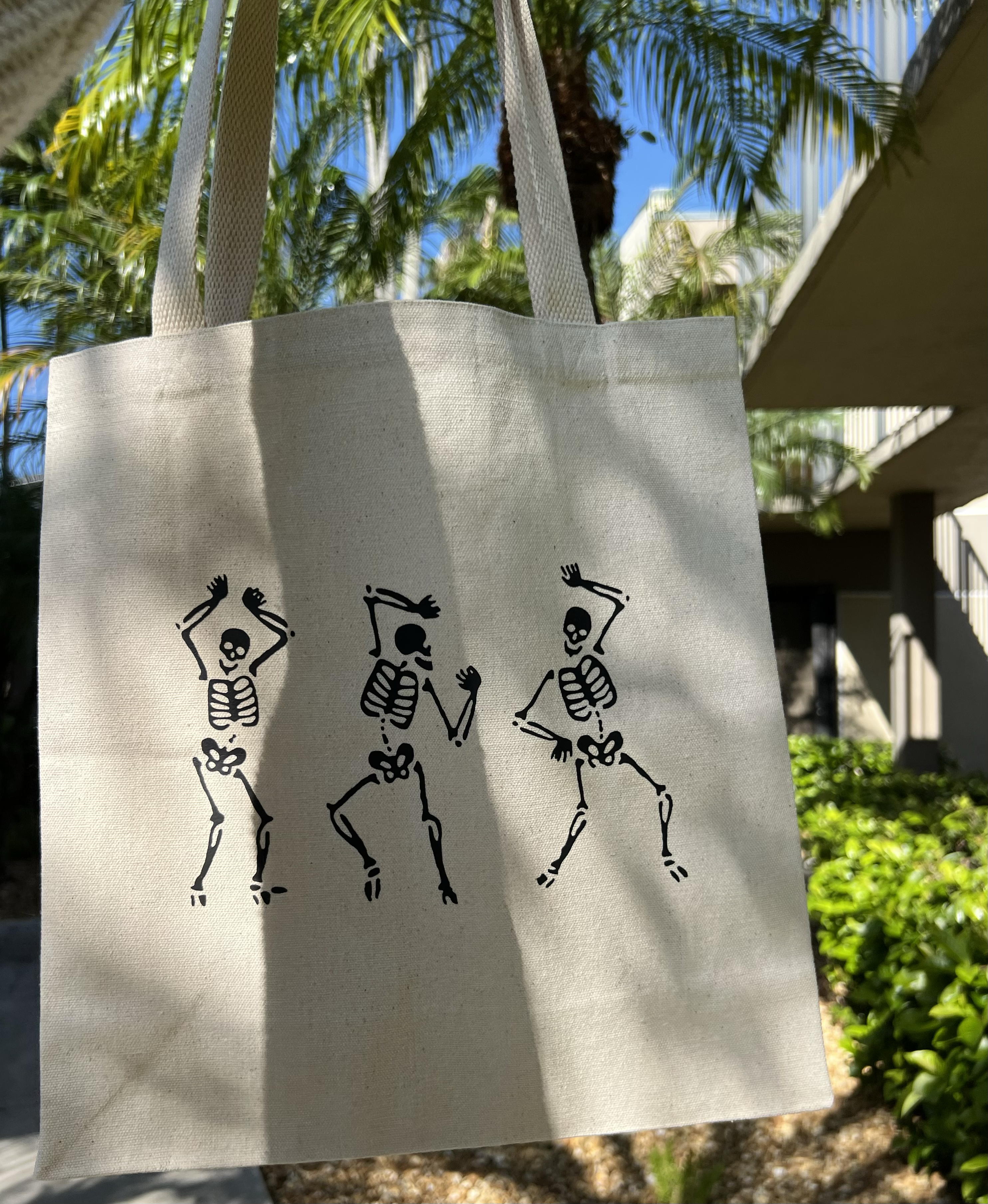 Happy Skeletons Tote Bag